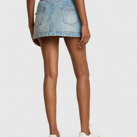 Balmain jeans Blue Skirt with Button Details - Picture 3 of 8